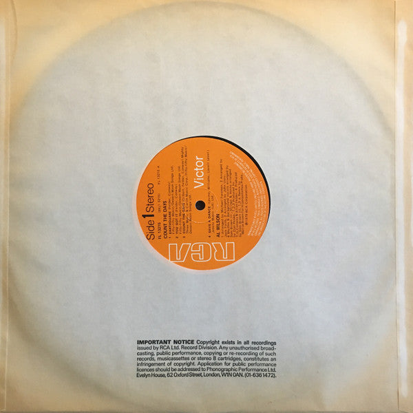 Al Wilson : Count The Days (LP, Album)