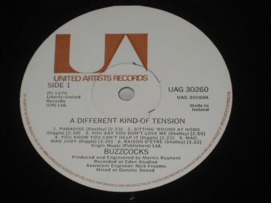 Buzzcocks : A Different Kind Of Tension (LP, Album)