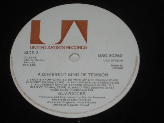 Buzzcocks : A Different Kind Of Tension (LP, Album)