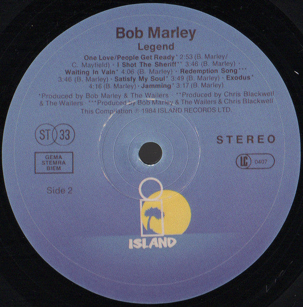 Bob Marley & The Wailers : Legend - The Best Of Bob Marley And The Wailers (LP,Compilation,Reissue)