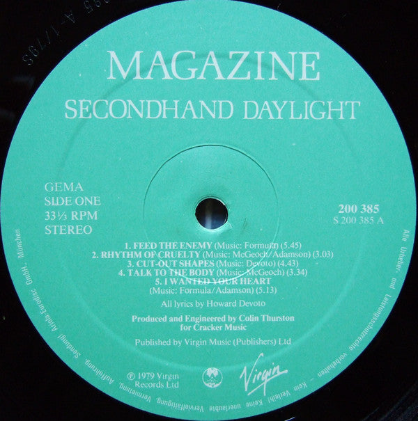 Magazine : Secondhand Daylight (LP, Album, Gat)