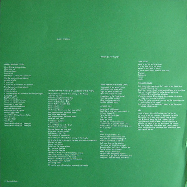 Blurt : In Berlin (LP, Album)