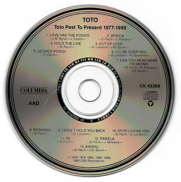 Toto - Past To Present 1977-1990 (CD, Comp, Col) - De Platen Aap – Vinylwinkel in Brielle & online webshop voor muziekliefhebbers