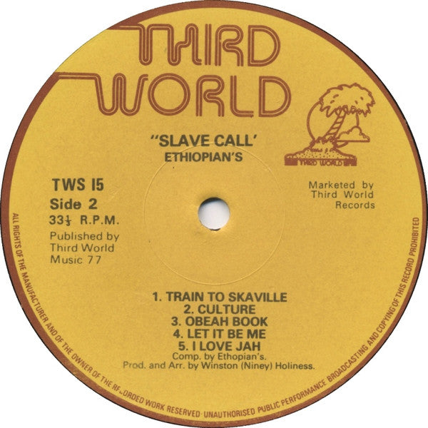 The Ethiopians : Slave Call (LP, Album)
