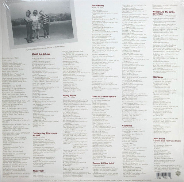 Rickie Lee Jones : Rickie Lee Jones (LP,Reissue,Remastered)