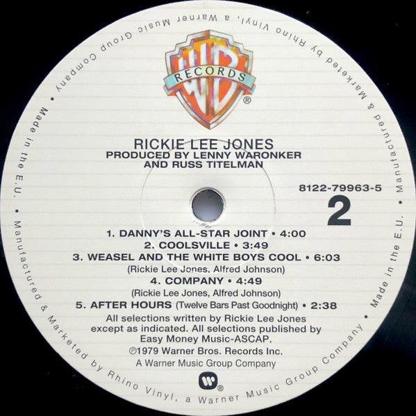 Rickie Lee Jones : Rickie Lee Jones (LP,Reissue,Remastered)