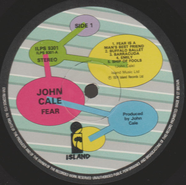 John Cale : Fear (LP, Album, RE)