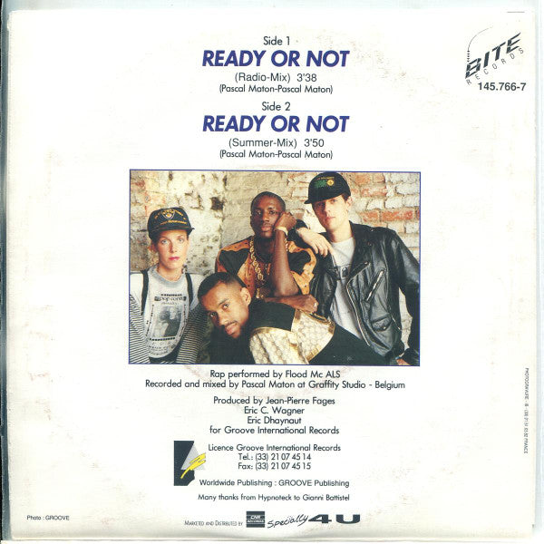 Hypnoteck - Ready Or Not (7", Single) - De Platen Aap – Vinylwinkel in Brielle & online webshop voor muziekliefhebbers