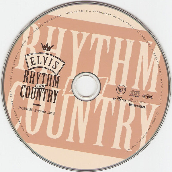 Elvis Presley - Rhythm And Country: Essential Elvis Volume 5 (CD, Comp, RM) - De Platen Aap – Vinylwinkel in Brielle & online webshop voor muziekliefhebbers