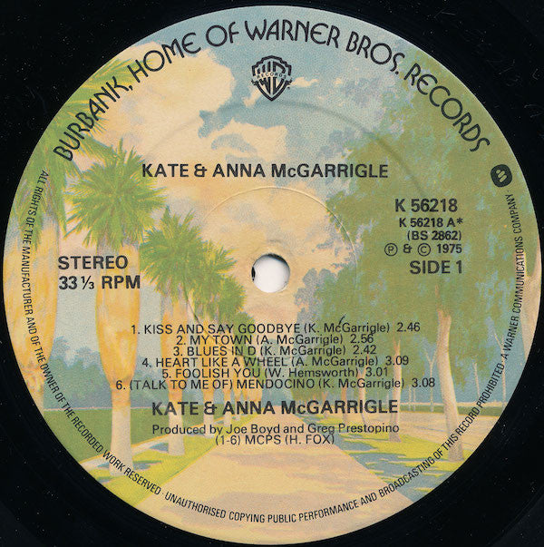 Kate & Anna McGarrigle : Kate & Anna McGarrigle (LP, Album, Sid)