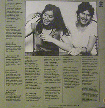 Kate & Anna McGarrigle : Kate & Anna McGarrigle (LP, Album, Sid)