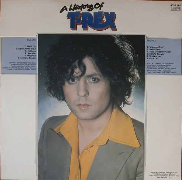 T. Rex : A History Of T. Rex (LP, Comp, RE)