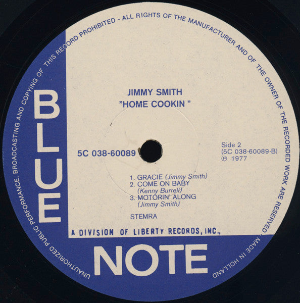 The Incredible Jimmy Smith* : Home Cookin' (LP, Album, RE)