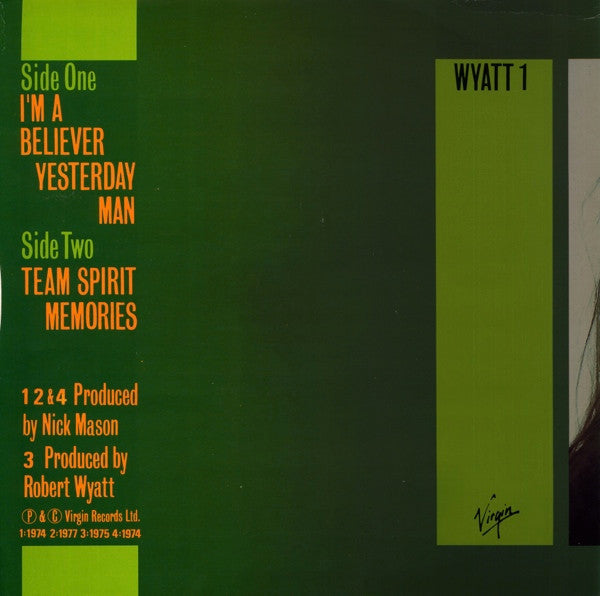 Robert Wyatt : I'm A Believer / Yesterday Man / Team Spirit / Memories (4 Track EP) (12", EP)