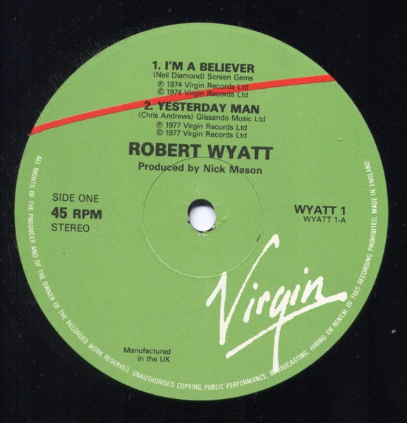 Robert Wyatt : I'm A Believer / Yesterday Man / Team Spirit / Memories (4 Track EP) (12", EP)