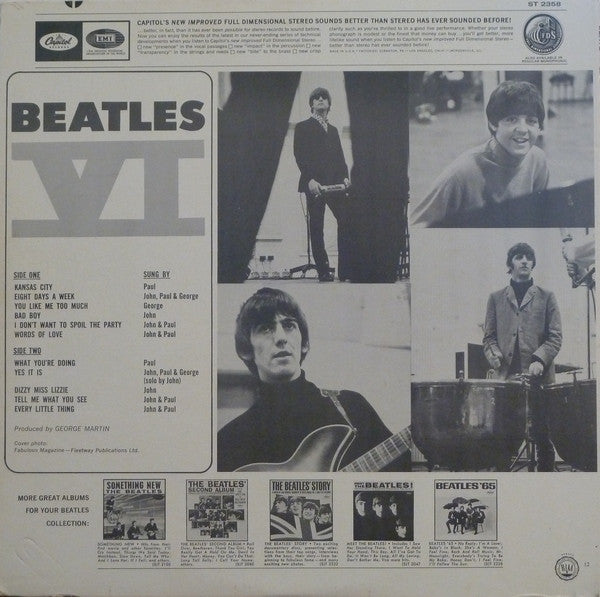 The Beatles : Beatles VI (LP, Album, RE, Win)