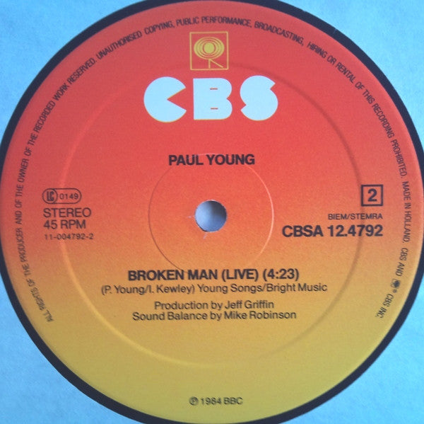 Paul Young - I'm Gonna Tear Your Playhouse Down (12", Maxi) - De Platen Aap – Vinylwinkel in Brielle & online webshop voor muziekliefhebbers