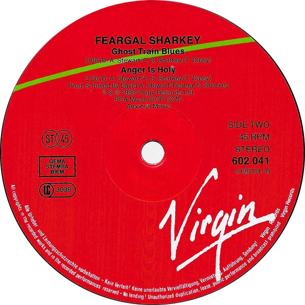 Feargal Sharkey : A Good Heart (12", Single)