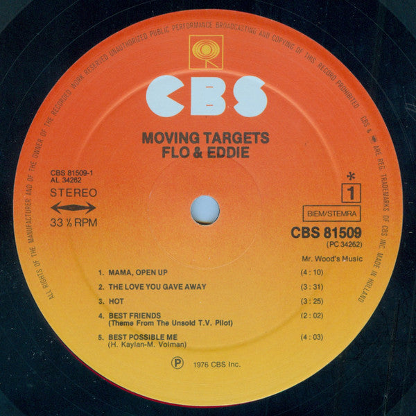 Flo And Eddie* : Moving Targets (LP, Album)