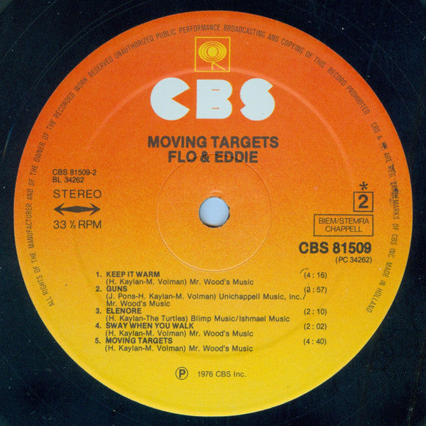 Flo And Eddie* : Moving Targets (LP, Album)