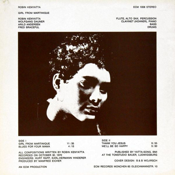 Robin Kenyatta : Girl From Martinique (LP, Album)