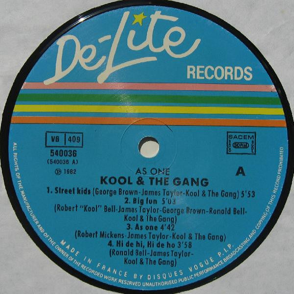 Kool & The Gang : As One (LP, Album)