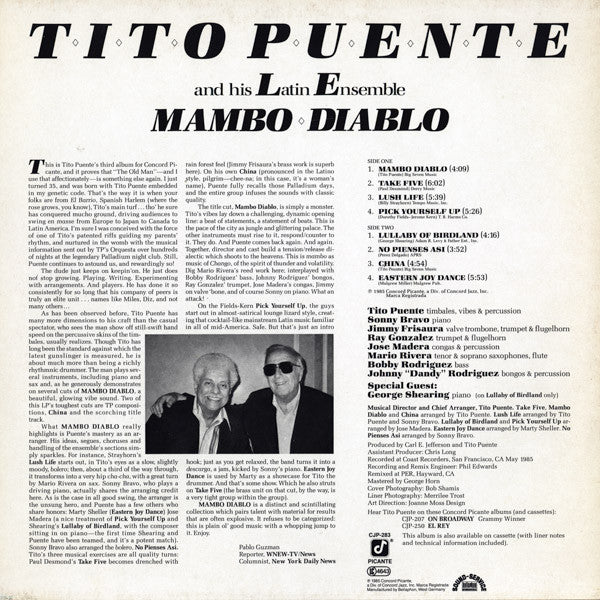 Tito Puente And His Latin Ensemble* With Special Guest George Shearing : Mambo Diablo (LP, Album)