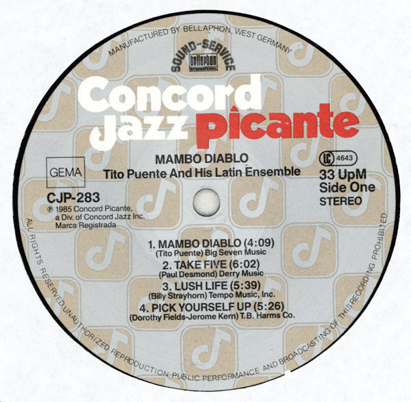 Tito Puente And His Latin Ensemble* With Special Guest George Shearing : Mambo Diablo (LP, Album)