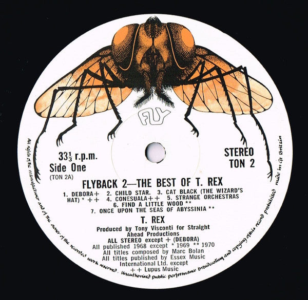 T. Rex : Flyback 2 - The Best Of T. Rex (LP, Album, Comp, Mono)