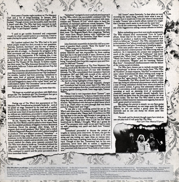 The Who : The Story Of The Who (2xLP, Comp, Mono, mix)
