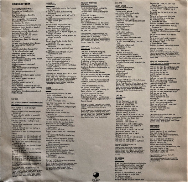 Ringo Starr : Goodnight Vienna (LP, Album)
