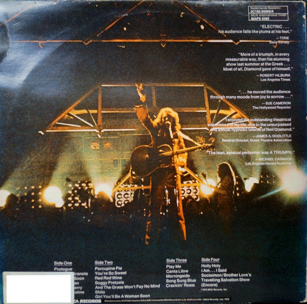 Neil Diamond : Hot August Night (2xLP, Album, Gat)