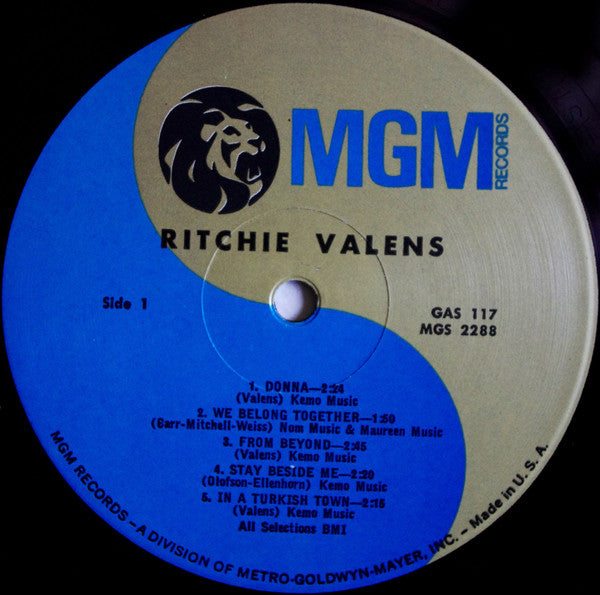 Ritchie Valens : Ritchie Valens (LP, Comp, Mono)