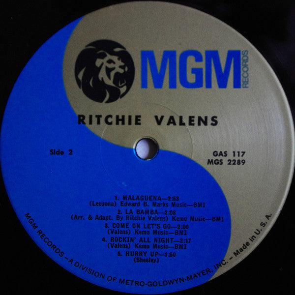 Ritchie Valens : Ritchie Valens (LP, Comp, Mono)