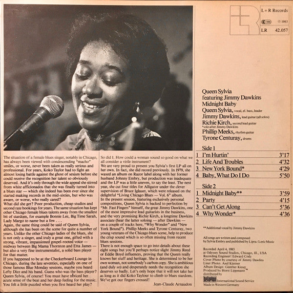 Blues Queen Sylvia* : Midnight Baby (LP, Album)