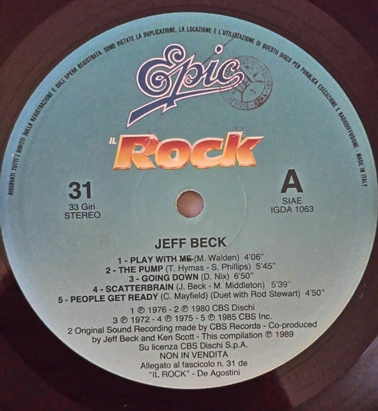 Jeff Beck : Jeff Beck (LP, Comp)