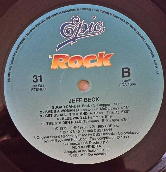 Jeff Beck : Jeff Beck (LP, Comp)