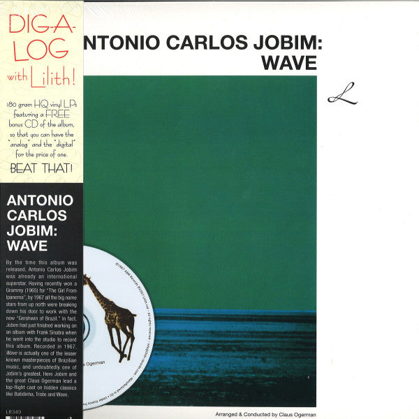 Antonio Carlos Jobim - Wave (LP + CD + Album, RE) - De Platen Aap – Vinylwinkel in Brielle & online webshop voor muziekliefhebbers