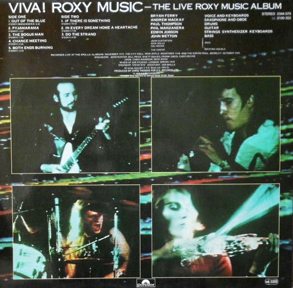 Roxy Music : Viva ! The Live Roxy Music Album (LP,Album,Reissue,Stereo)