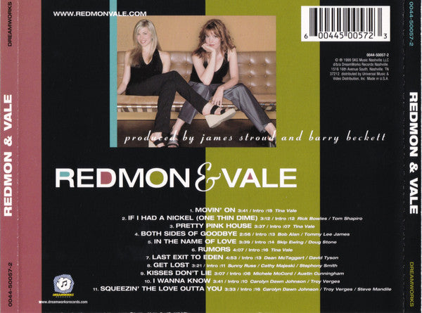 Redmon & Vale - Redmon & Vale (CD, Album) - De Platen Aap – Vinylwinkel in Brielle & online webshop voor muziekliefhebbers