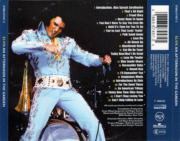 Elvis Presley - An Afternoon In The Garden (CD, Album, RM) - De Platen Aap – Vinylwinkel in Brielle & online webshop voor muziekliefhebbers