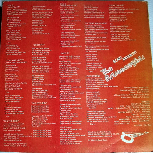 The Astronaughts* : Born Jamaican (LP, Album)