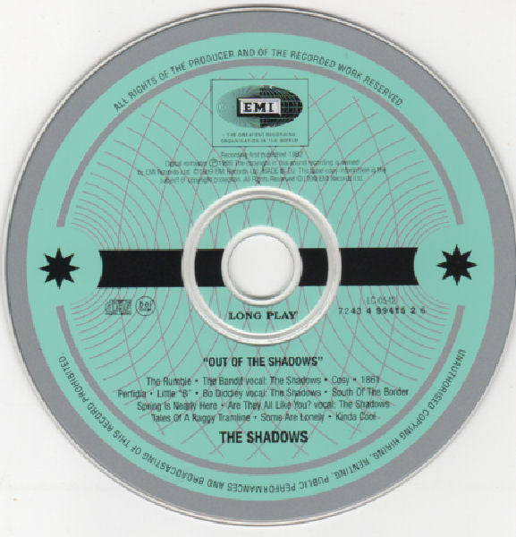 The Shadows - Out Of The Shadows (CD, Album, Mono, RE, RM, Dig) - De Platen Aap – Vinylwinkel in Brielle & online webshop voor muziekliefhebbers