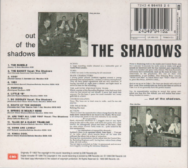 The Shadows - Out Of The Shadows (CD, Album, Mono, RE, RM, Dig) - De Platen Aap – Vinylwinkel in Brielle & online webshop voor muziekliefhebbers