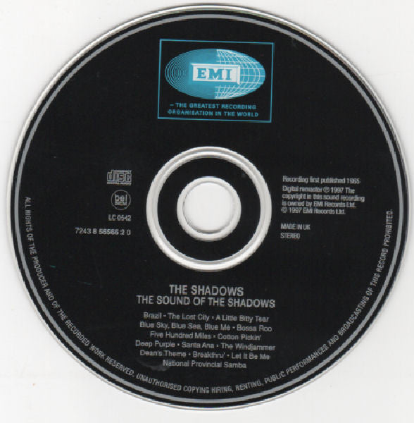 The Shadows : The Sound Of The Shadows (CD, Album)