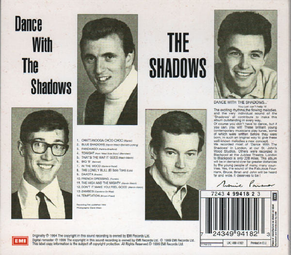 The Shadows - Dance With The Shadows (CD, Album, Mono) - De Platen Aap – Vinylwinkel in Brielle & online webshop voor muziekliefhebbers