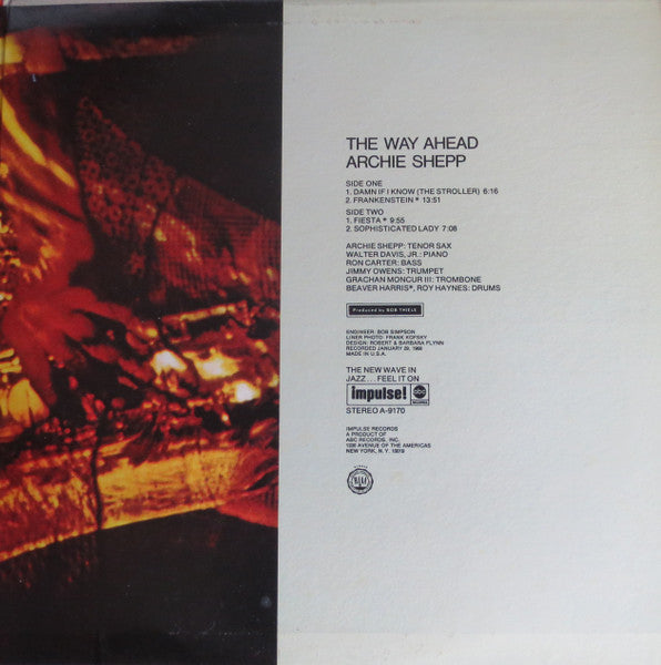 Archie Shepp : The Way Ahead (LP, Album, RE)