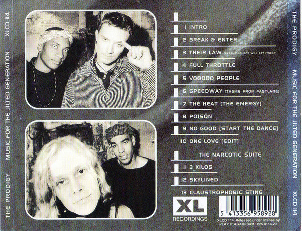 The Prodigy - Music For The Jilted Generation (CD, Album) - De Platen Aap – Vinylwinkel in Brielle & online webshop voor muziekliefhebbers