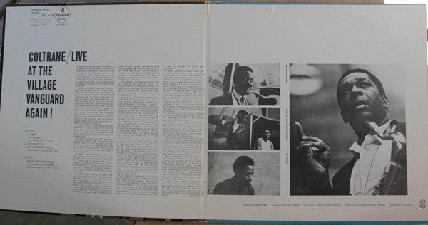 John Coltrane : Live At The Village Vanguard Again! (LP, Album, RE, Gat)