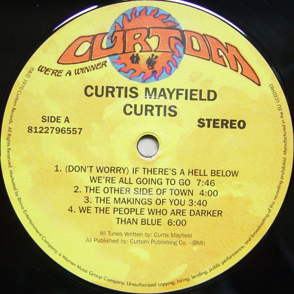Curtis Mayfield : Curtis (LP,Album,Reissue,Stereo)